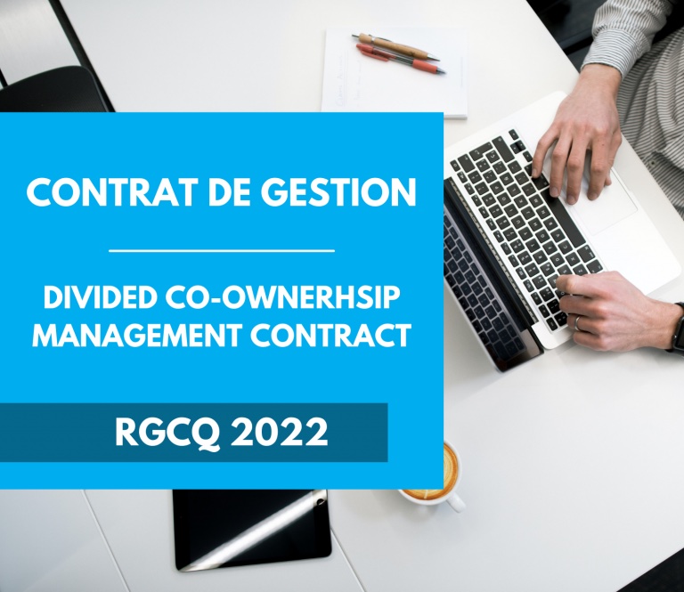 Contrat de gestion du RGCQ